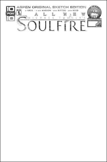 Michael Turner's Soulfire (2013) issue 1-C Blank/Sketch Cover 1/125