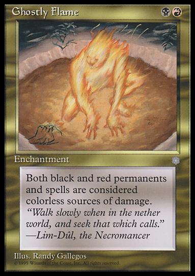 Magic the Gathering: Ice Age (Base Set) card 292 Ghostly Flame