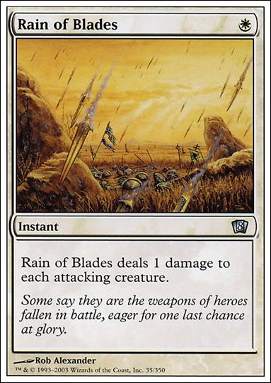 Magic the Gathering: 8th Edition (Base Set) card 35 Rain of Blades