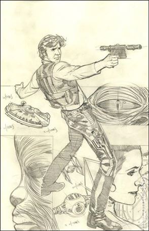Star Wars: Rebel Heist issue 1-C Adam Hughes 1:40 Virgin Sketch Cover