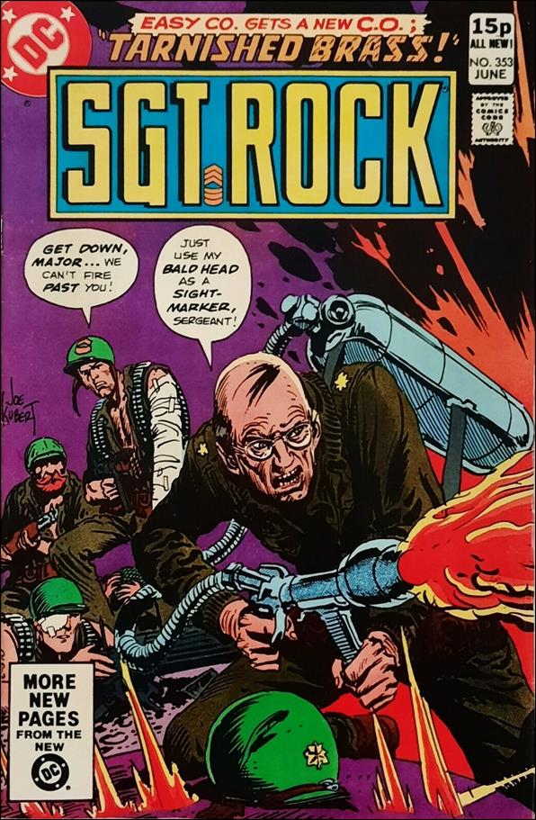 Sgt. Rock (1977) issue 353-B UK Price Cover