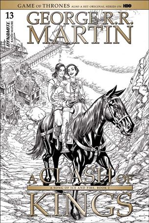 George R. R. Martin's a Clash of Kings (2017) issue 13-C Mike Miller 1:10 Black & White Cover