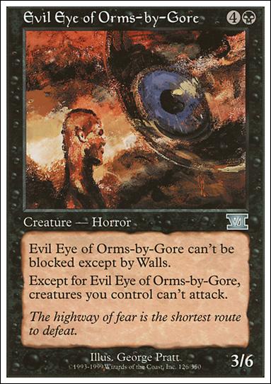 Magic the Gathering: 6th Edition (Base Set) card 126 Evil Eye of Orms-by-Gore