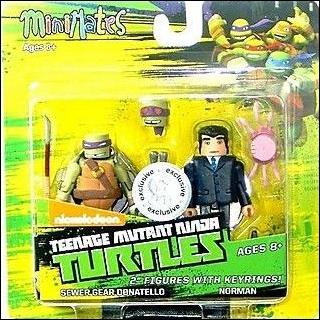 Teenage Mutant Ninja Turtles Minimates (2-Packs) figure 6 Sewer Gear Donatello and Norman