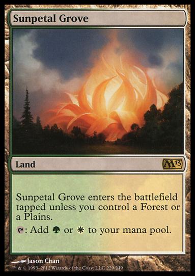 Magic the Gathering: 2013 Core Set (Base Set) card 229 Sunpetal Grove