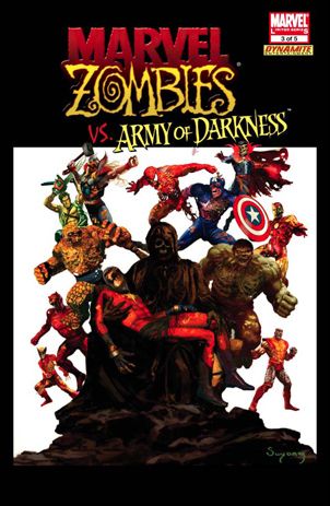 Marvel Zombies/Army of Darkness issue 3-B Marvel Graphic Novel #1 Homage Cover 1/3000