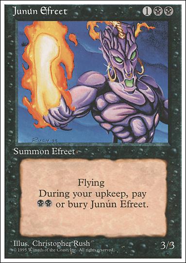 Magic the Gathering: 4th Edition (Base Set) card 143 Junun Efreet