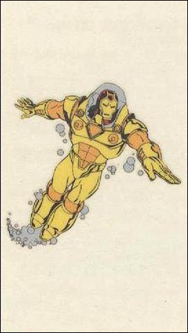 Marvel Vision (Tattoo Subset) card nn 10 Iron Man Aqua Armor