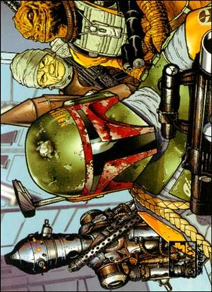 Star Wars Galaxy: Series 5 (Base Set) card 104 Here Comes Trouble!