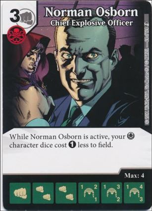 Marvel Dice Masters Guardians of the Galaxy  card 24 Norman Osborn: Chief Explosive Officer 