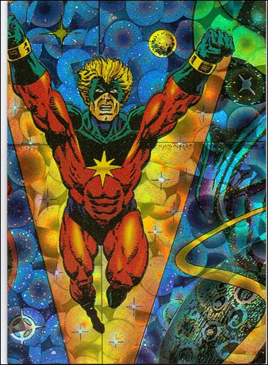 Silver Surfer: All-Prism (Base Set) card 38 Captain Marvel