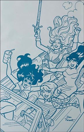 Red Sonja and Vampirella Meet Betty and Veronica issue 5-G Dan Parent 1:11 Tint Virgin Cover
