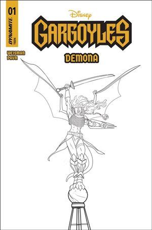Gargoyles: Demona (2025) issue 1-M Frank Paur B&W 1:10 Cover