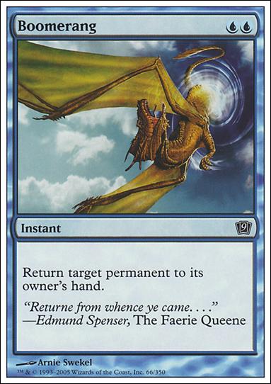 Magic the Gathering: 9th Edition (Base Set) card 66 Boomerang