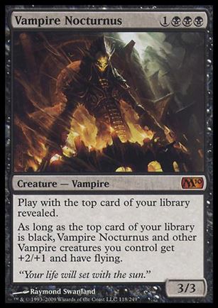 Magic the Gathering: 2010 Core Set (Base Set) card 118 Vampire Nocturnus