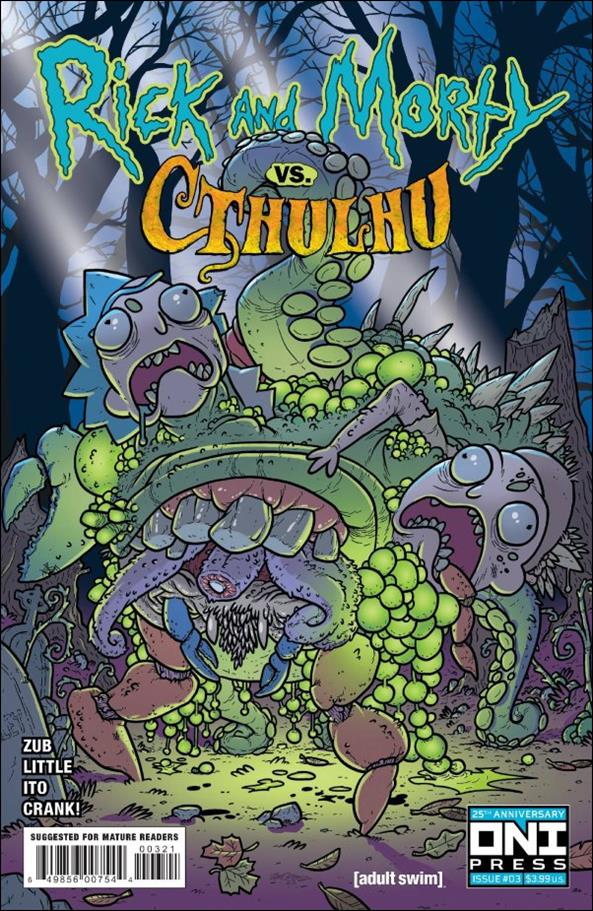 Rick and Morty vs Cthulhu issue 3-B Zander Cannon Cover
