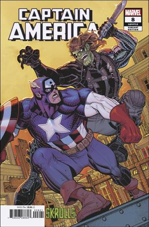 Captain America (2018) issue 8-B Dave Johnson Skrulls Cover