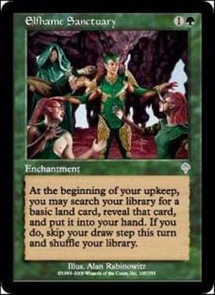 Magic the Gathering: Invasion (Base Set) card 185 Elfhame Sanctuary