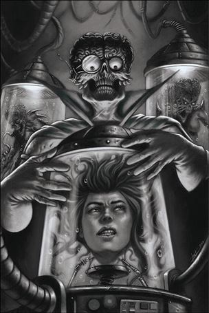 Mars Attacks Red Sonja issue 4-F Luca Strati 1:11 Black & White Virgin Cover