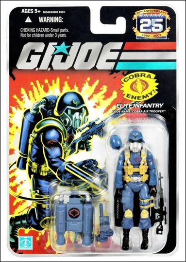 G.I. Joe 25th Anniversary Basic 3 3/4" Action Figures figure 32 Cobra Air Trooper (Elite Infantry)