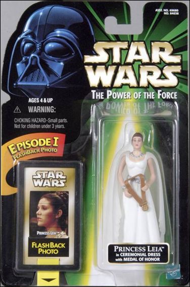 Star Wars: The Power of the Force 2 3 3/4" Basic Action Figures figure 87 Princess Leia (Ceremonial) w/ Flashback Card