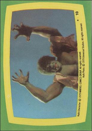 Incredible Hulk (Sticker Subset) card 10 card # 15
