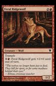Magic the Gathering: Innistrad (Base Set) card 142 Feral Ridgewolf