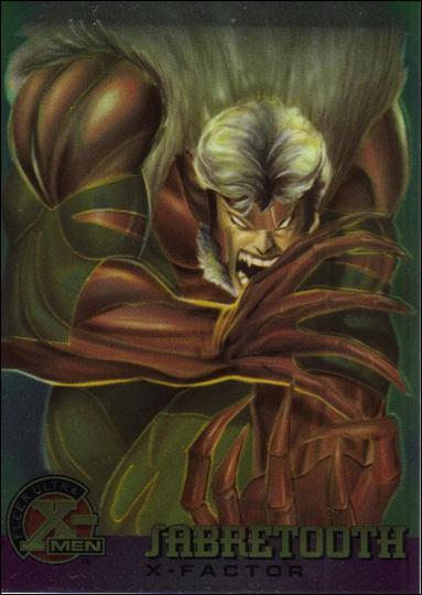 1996 Fleer Ultra X-Men All Chromium (Base Set) card 18 Sabretooth