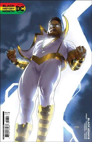 Black Adam issue 8-D Taurin Clarke Black History Month Cardstock Cover