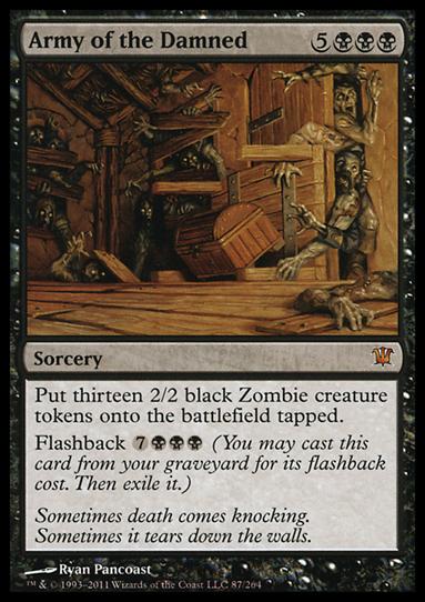 Magic the Gathering: Innistrad (Base Set) card 87 Army of the Damned