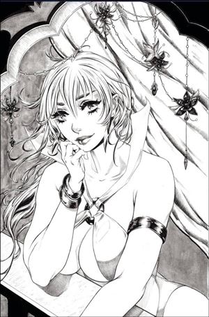Vampirella: Dead Flowers issue 4-J Collette Turner 1:20 Virgin Line Art Cover