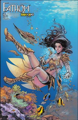Michael Turner's Fathom (2018) issue 2-D Siya Oum Fan Expo Boston Cover 1/200