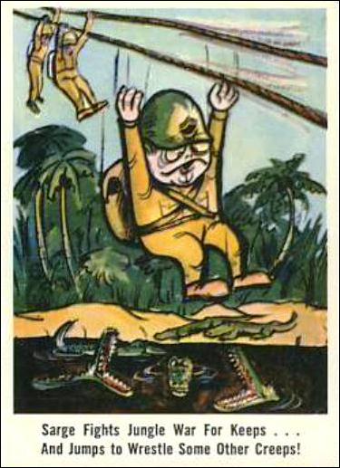 Weird-Ohs (Base Set) card 30 Sarge Fights Large War For Keeps...And Jumps To 