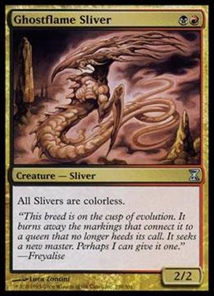 Magic the Gathering: Time Spiral (Base Set) card 239 Ghostflame Sliver