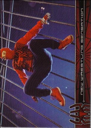 Spider-Man: The Movie (Base Set) card 31 New Wrestling Sensation