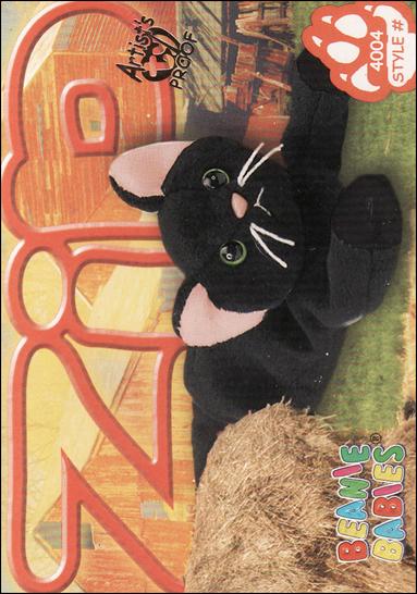 Beanie Babies Series 4 (Artist Proof Parallel Base Set) card 257 Zip