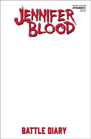 Jennifer Blood: Battle Diary issue 1-D Blank Authentix Cover