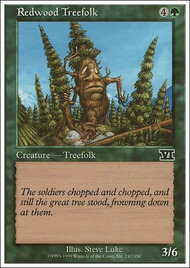 Magic the Gathering: 6th Edition (Base Set) card 247 Redwood Treefolk