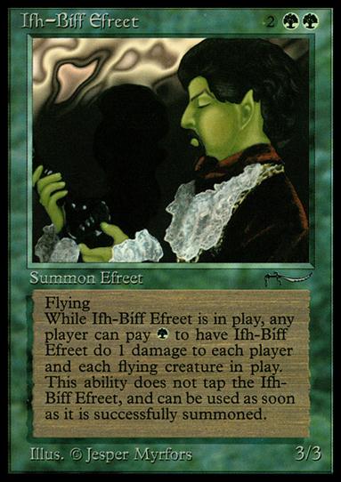 Magic the Gathering: Arabian Nights (Base Set) card 50 Ifh-Bíff Efreet