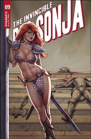 Invincible Red Sonja issue 9-B Joseph Michael Linsner Cover