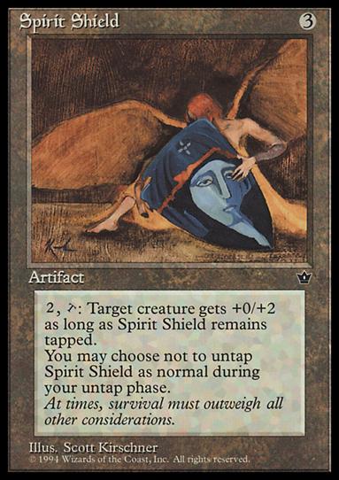 Magic the Gathering: Fallen Empires (Base Set) card 90 Spirit Shield