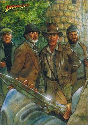 Indiana Jones Masterpieces (Base Set) card 71 Captured by the Enemy