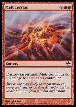 Magic the Gathering: Scars of Mirrodin (Base Set) card 97 Melt Terrain