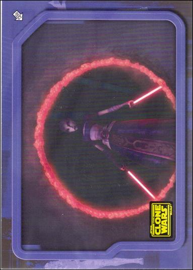 Star Wars: The Clone Wars Trading Card Stickers (Base Set) card 50 Ventress Cuts Through