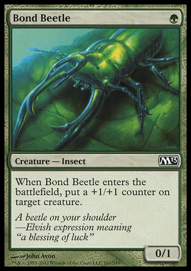 Magic the Gathering: 2013 Core Set (Base Set) card 161 Bond Beetle