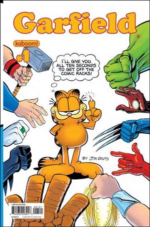 Garfield issue 1-B Gary Barker Super Hero Cover