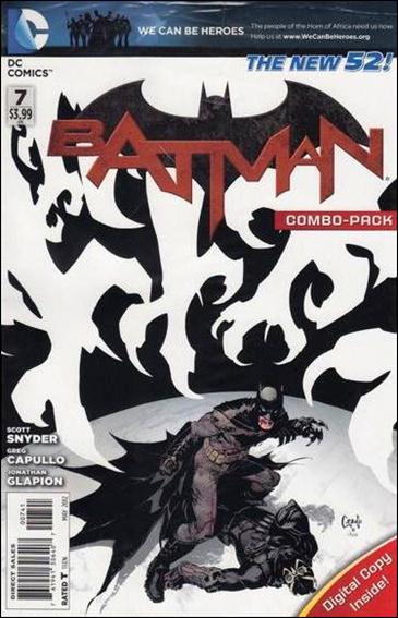 Batman (2011) issue 7-C Unbagged Greg Capullo Cover Combo Pack