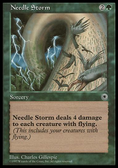 Magic the Gathering: Portal (Base Set) card 179 Needle Storm