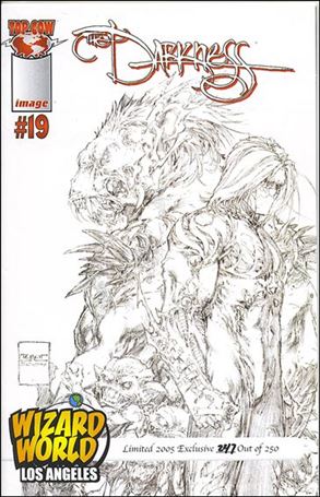 Darkness (1996) issue 19-B Wizard World Los Angeles Sketch Cover 1/2000