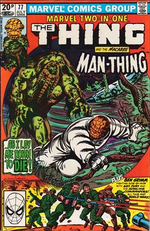 Marvel Two-in-One (1974) issue 77-C UK Price Cover
